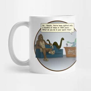 The Bigfoot & Little Green Man Show with Nessie Mug